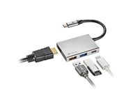 HUB 4 PUERTOS USB-C WONDERDOCK4 GRIS NGS