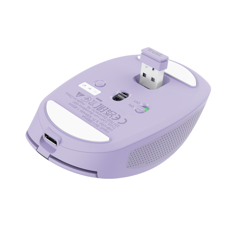 RATON OPTICO WIRELESS MULTIDISPOSITIVO OZAA MORADO TRUST