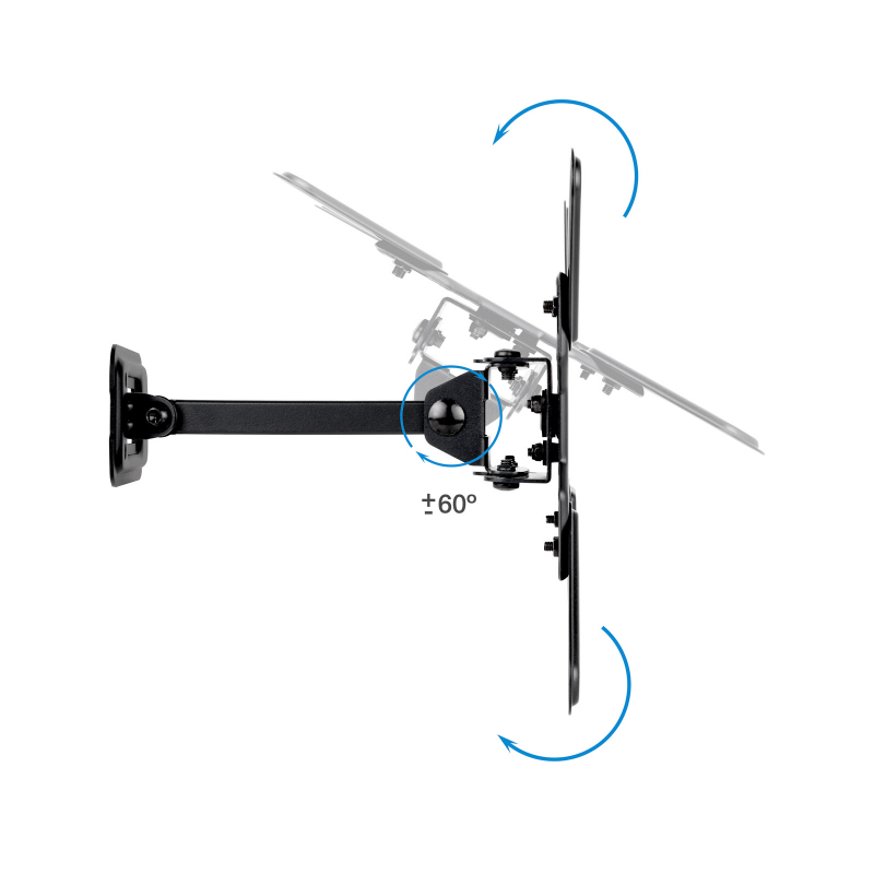 SOPORTE PARED 13"-43" GIRO/INCLINABLE LP1343TN-B TOOQ