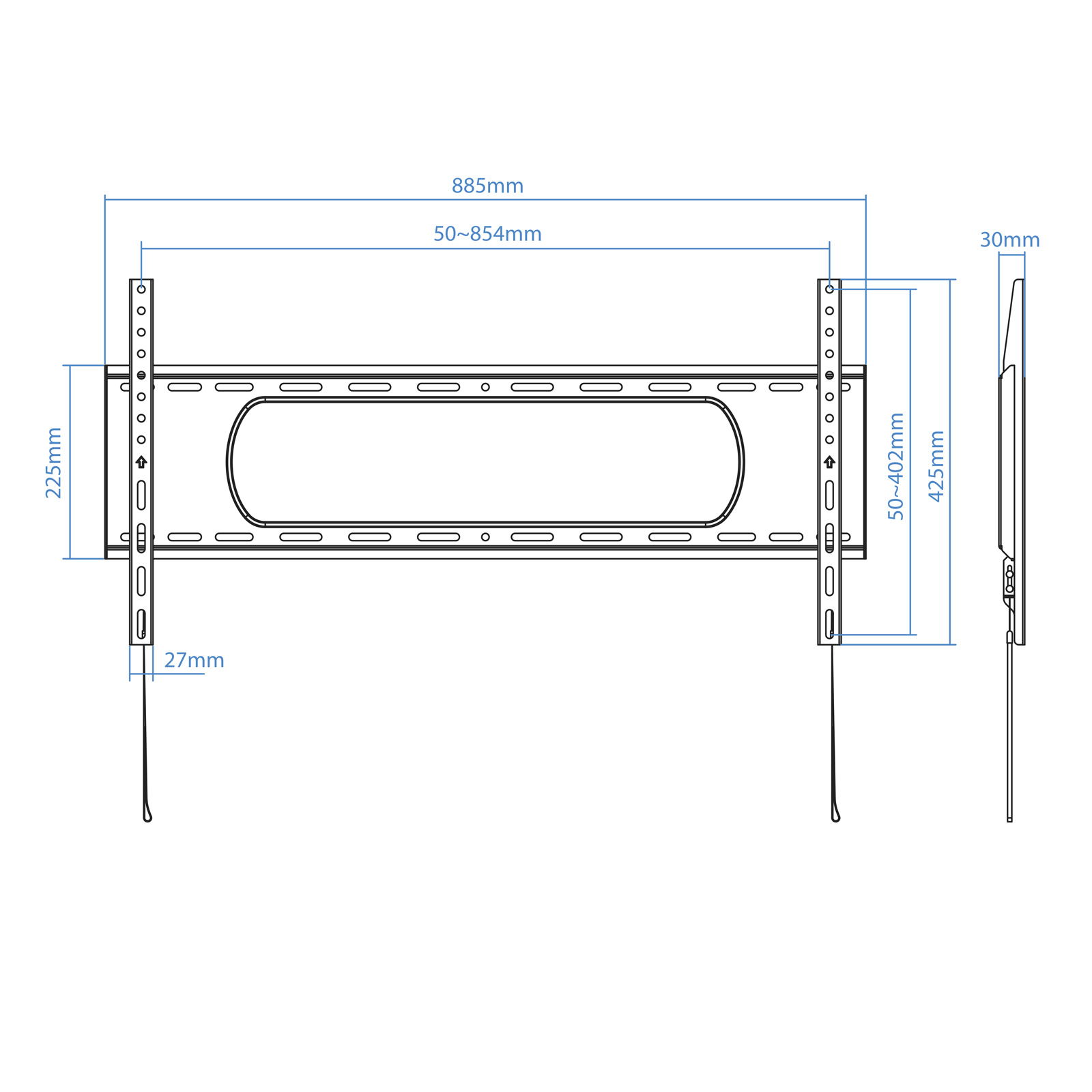 SOPORTE PARED-TV 43"-90" LP1090F-B TOOQ
