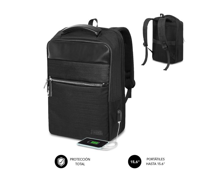 MOCHILA BUSINESS V2 AP 16" NEGRO SUBBLIM