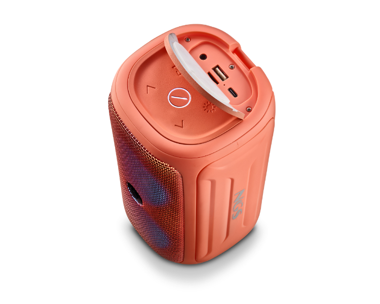ALTAVOZ BLUETOOTH ROLLER BEAST RGB CORAL NGS
