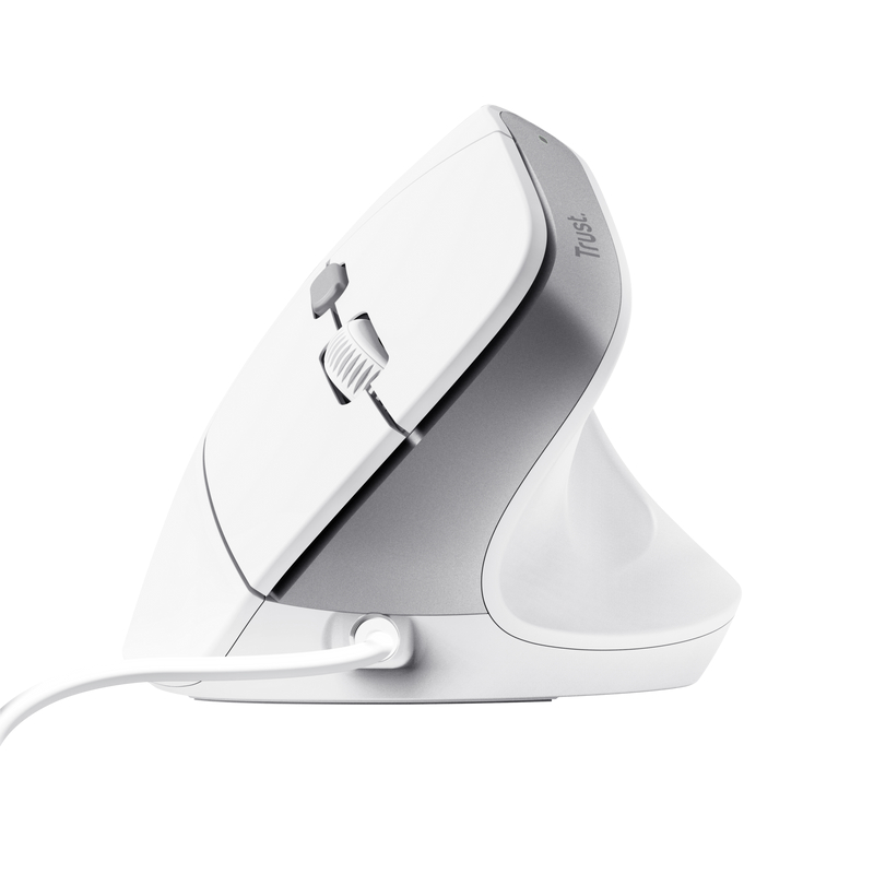 RATON OPTICO ERGONOMICO VERTICAL BAYO II BLANCO TRUST