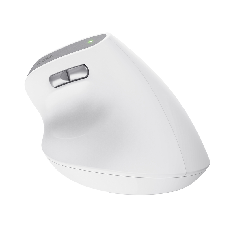 RATON OPTICO WIRELESS ERGONOMICO VERTICAL BAYO II BLANCO TRUST