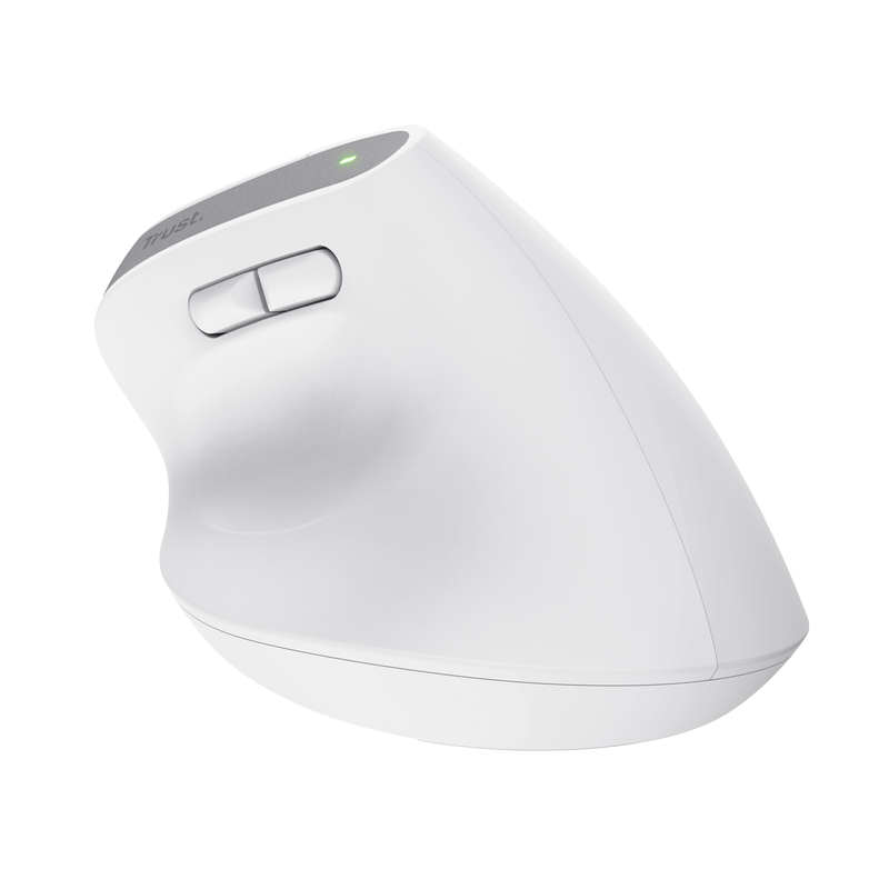 RATON OPTICO WIRELESS ERGONOMICO VERTICAL BAYO+ BLANCO TRUST