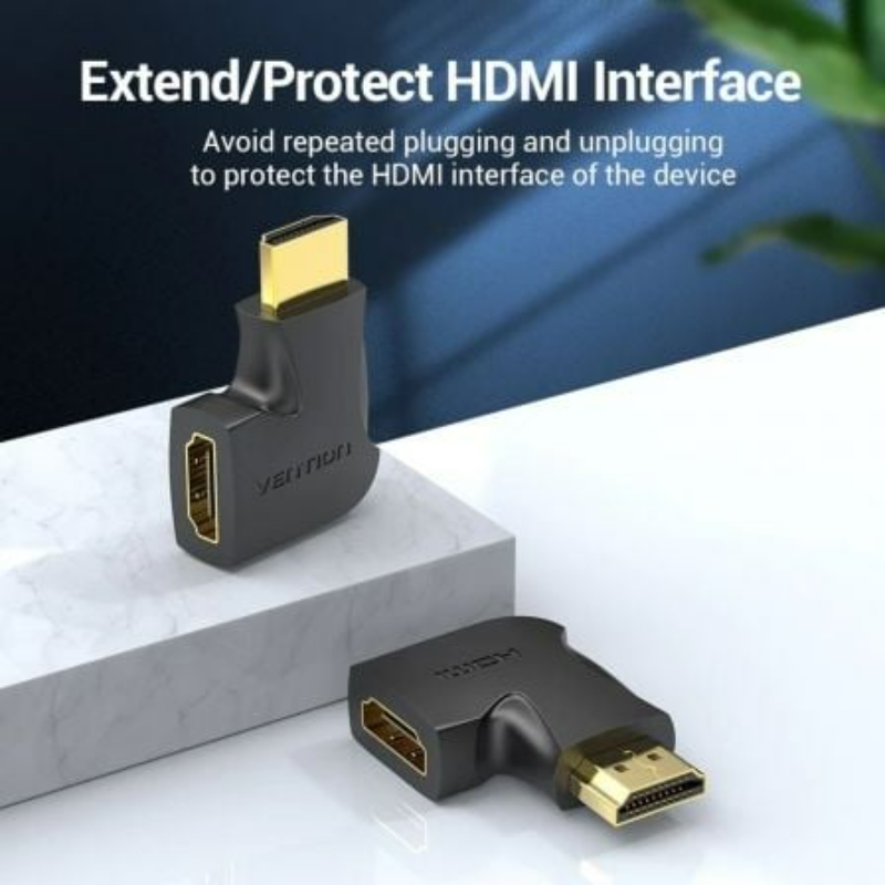 ADAPTADOR 4K 270º HDMI/M A HDMI/H NEGRO VENTION