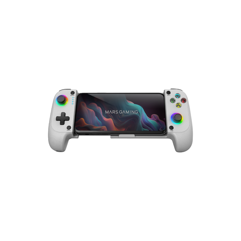 GAMEPAD MGP-X NEON RGB BLANCO MARS GAMING