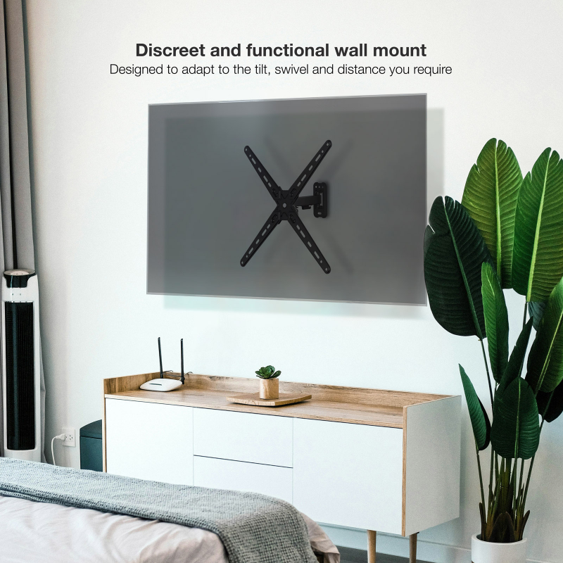 SOPORTE PARED 13"-55" GIRO/INCLINABLE LP1355TN-B TOOQ