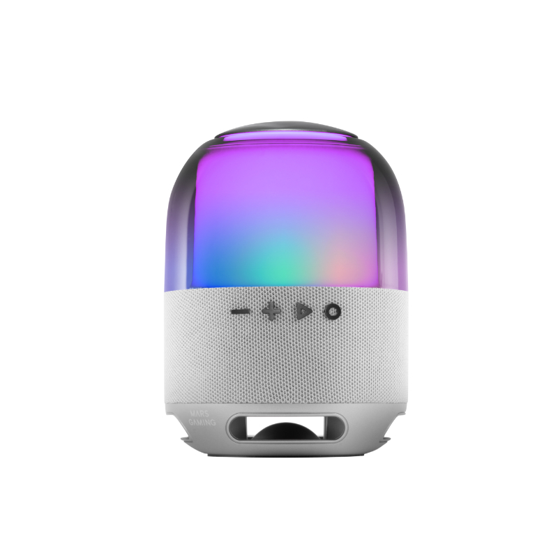 ALTAVOZ BLUETOOTH RGB MS-FLOW 360º BLANCO MARS GAMING