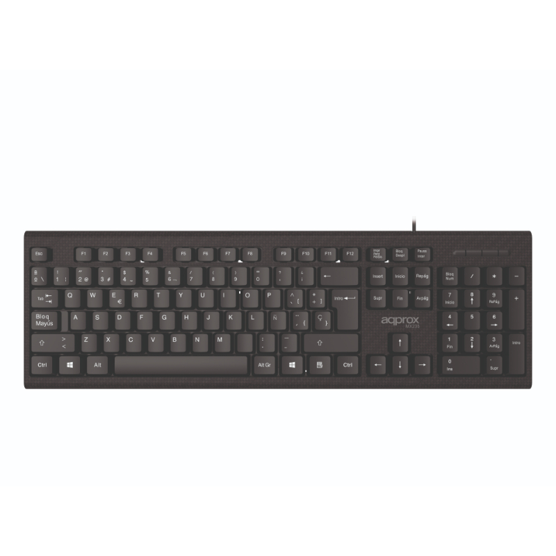 TECLADO + RATON OPTICO MX235 NEGRO APPROX